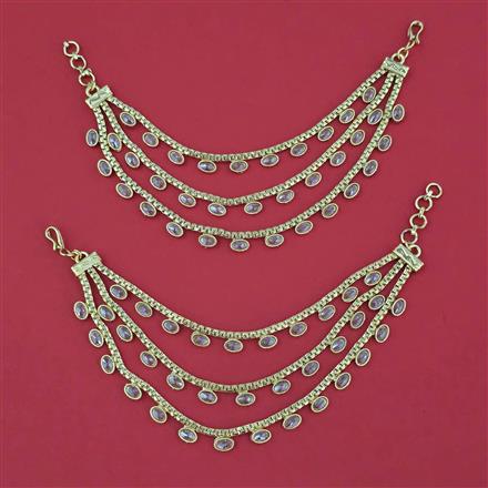 Antique Multi Layer Ear Chain with Gold Plating