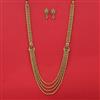 Antique Layered Necklace with Matte Gold Plating