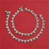 Antique Delicate Payal with Rhodium Plating