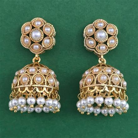 Antique Pearl Earring with Gold Plating