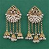 Antique Long Earring with Matte Gold Plating