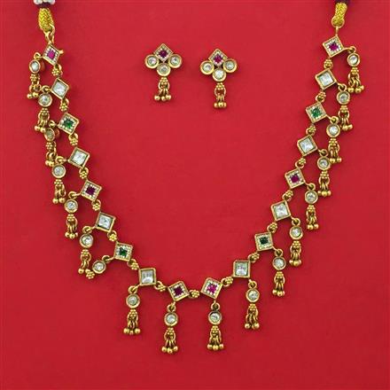 Antique Delicate Necklace with Gold Plating