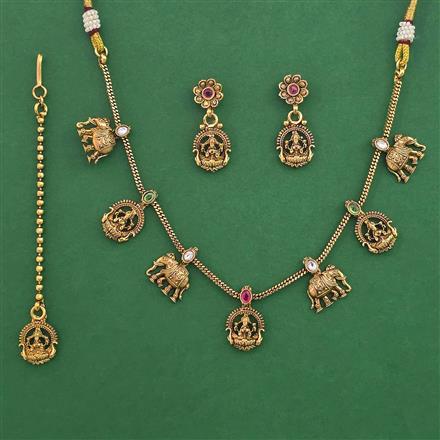 Antique Animal Necklace with Gold Plating