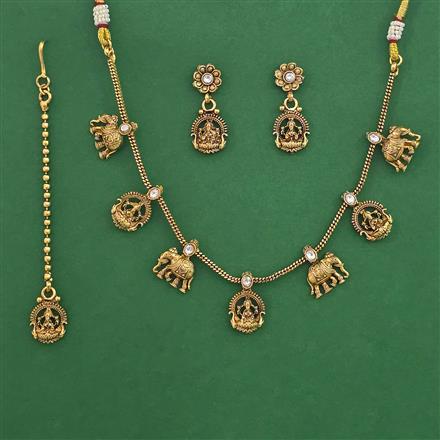Antique Animal Necklace with Gold Plating