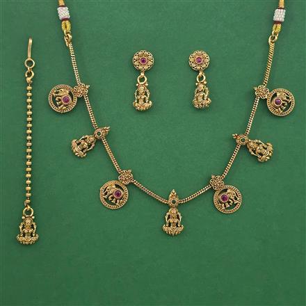 Antique Animal Necklace with Gold Plating