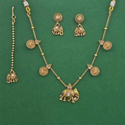 Antique Animal Necklace with Gold Plating