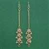Antique Pearl Ear Chain with Gold Plating