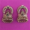 Antique Temple Earring with Matte Gold Plating