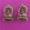 Antique Temple Earring with Matte Gold Plating