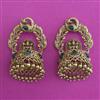 Antique Temple Earring with Matte Gold Plating