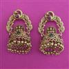 Antique Temple Earring with Matte Gold Plating
