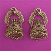 Antique Temple Earring with Matte Gold Plating