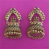 Antique Temple Earring with Matte Gold Plating
