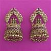 Antique Temple Earring with Matte Gold Plating