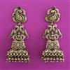 Antique Jhumki with Matte Gold Plating