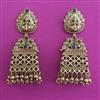 Antique Jhumki with Matte Gold Plating