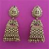 Antique Jhumki with Matte Gold Plating
