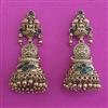 Antique Jhumki with Matte Gold Plating