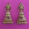 Antique Jhumki with Matte Gold Plating
