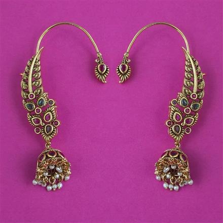 Antique Earcuff with Matte Gold Plating