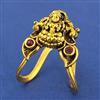 Antique Temple Ring with Matte Gold Plating