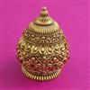 Antique Classic Sindoor Box with Matte Gold Plating
