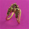 Antique Birds Ring with Matte Gold Plating