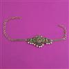 Antique Birds Baju Band with Matte Gold Plating