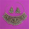 Antique Temple Necklace with Matte Gold Plating