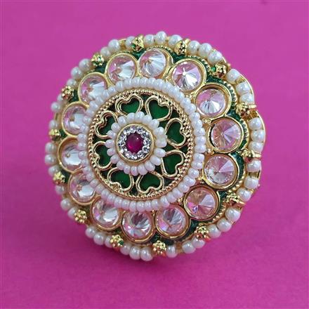 Antique Pearl Ring with Gold Plating