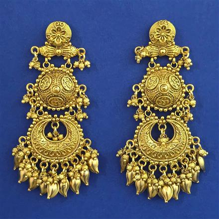 Antique Chand Earring with Gold Plating
