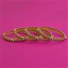 Antique 4 Pc Pearl Bangles with Gold Plating