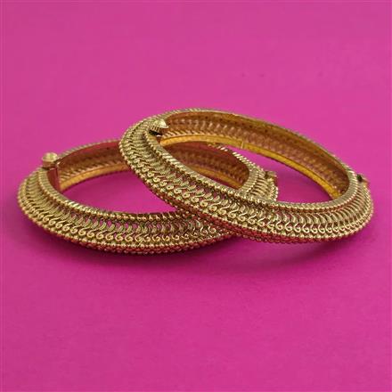 Antique 2 Pc Openable Bangles with Gold Plating
