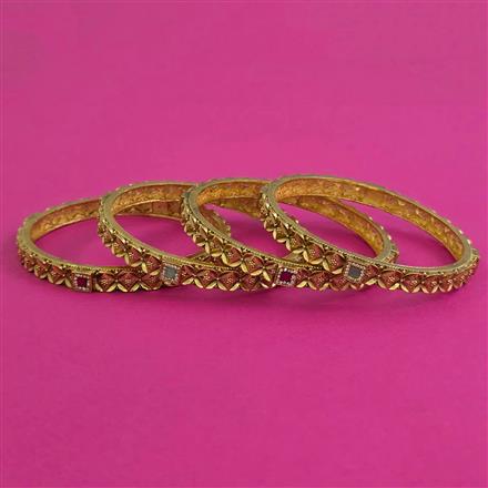 Antique 4 Pc with Matte Gold Plating