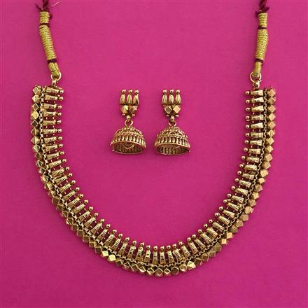 Antique Ashtapailu Necklace with Gold Plating