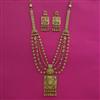 Antique Layered Necklace with Matte Gold Plating