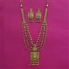 Antique Layered Necklace with Matte Gold Plating