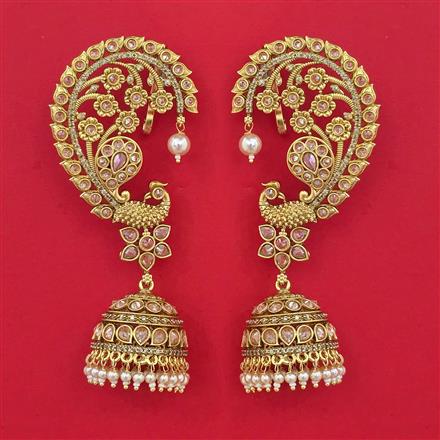 Antique Earcuff with Matte Gold Plating