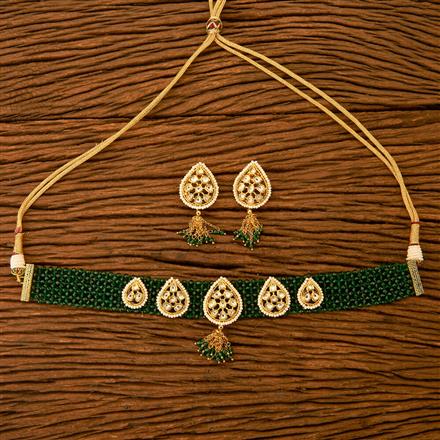 Kundan Choker Necklace with gold plating