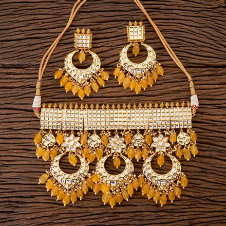 Kundan Choker Necklace With Gold Plating