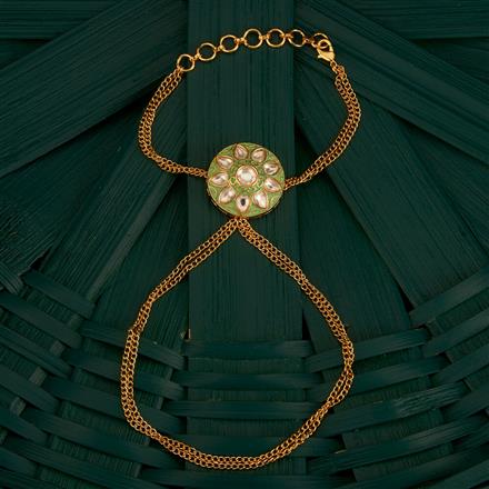 Kundan Classic Hath Pan With Gold Plating