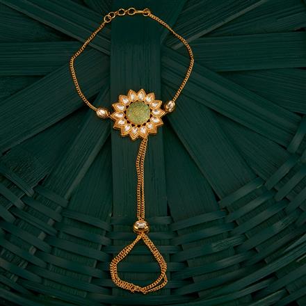 Kundan Classic Hath Pan With Gold Plating