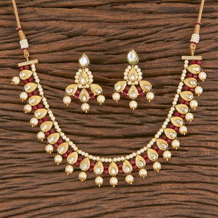 Kundan Choker Necklace With Gold Plating