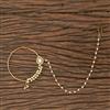 Kundan Pressing Nose Ring With Gold Plating