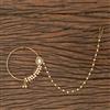 Kundan Pressing Nose Ring With Gold Plating