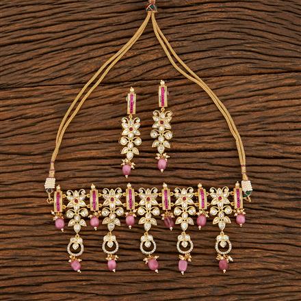 Kundan Choker Necklace With Gold Plating