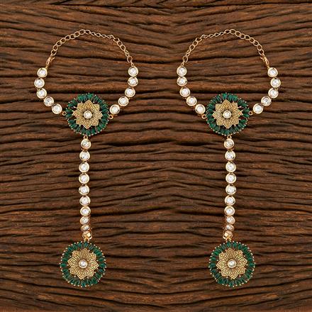 Kundan Classic Hath Pan With Gold Plating