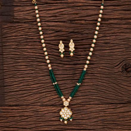 Kundan Mala Pendant Set With Gold Plating