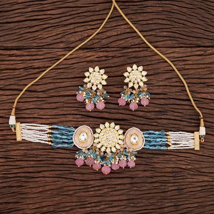 Kundan Mala Designer Necklace With Gold Plating
