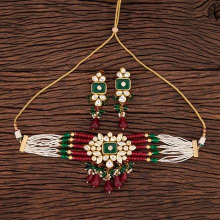 Kundan Mala Designer Necklace With Gold Plating